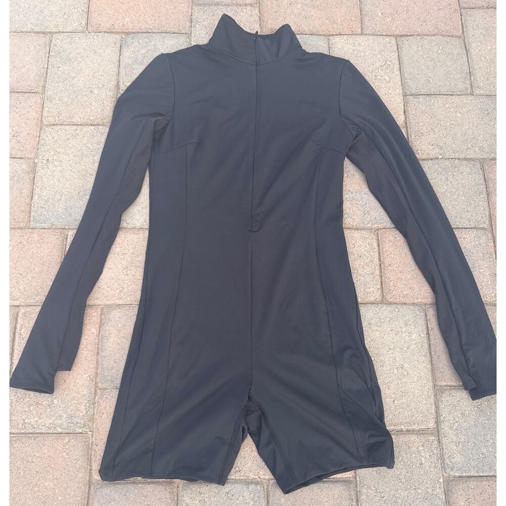 NEW Lululemon Tight-Fit Lined Long-Sleeve Onesie Black Jumpsuit Bodysuit